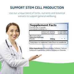 Bioxtron Natural AFA Stem Cell Supplement Support Joints & Muscles Immune 60 cap