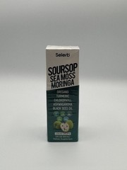 Selerb Soursop Sea Moss Moringa Liquid Drops 2oz Turmeric Ashwagandha Black Seed