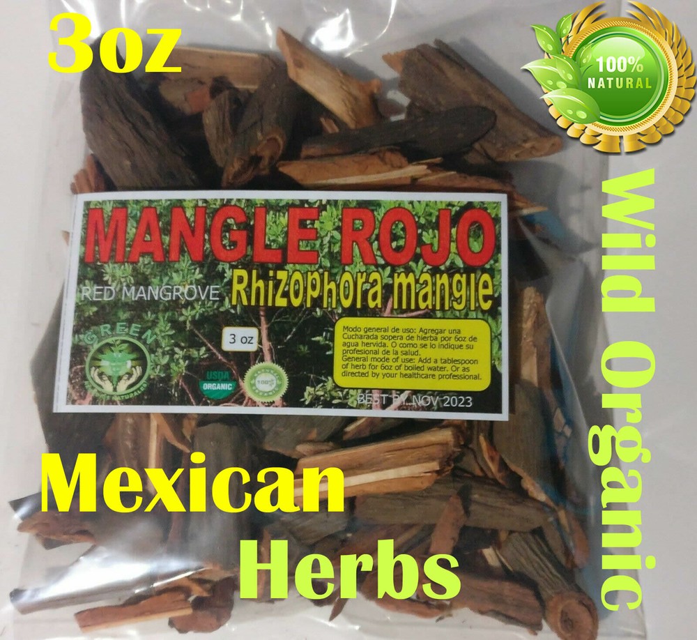 Mangle Rojo Te 3oz Red Mangrove Rhizophora Mangle Mexican Herbs Tea !!!