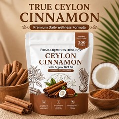 Achuhe Primal Remedies Ceylon Cinnamon – 300 1 Count (Pack of 300), White