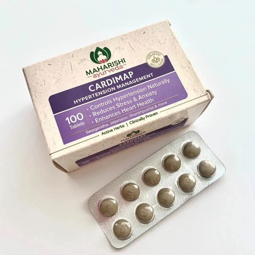 Maharishi Ayurveda Cardimap 100 Tabs| Free Shipping Worldwide