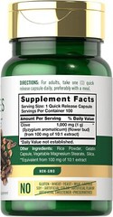 Cloves Supplement | 1000mg | 100 Capsules | Non-GMO, Gluten Free | by Carlyle
