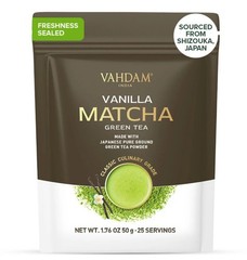 100% Natural Vanilla Matcha Green Tea Powder | Finely Ground Green Tea