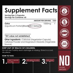 Osha Root Extract 120 Capsules