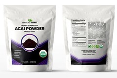 Organic ACAI Freeze Dried Fruit Powder Energy VITAMIN C Antioxidants 4oz