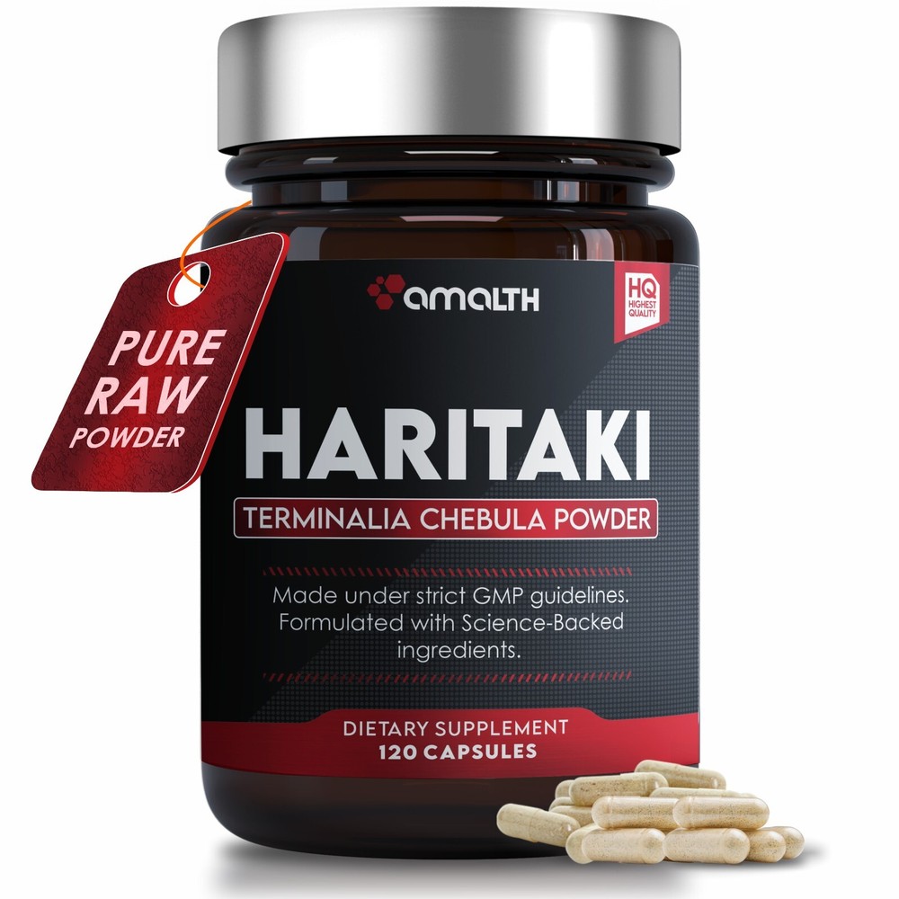 Haritaki Powder ( Terminalia chebula Retz ) 120 Capsules