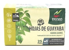 25 Tea bags Hoja de Guayaba (Guava Leaves Tea bags) 1 Box