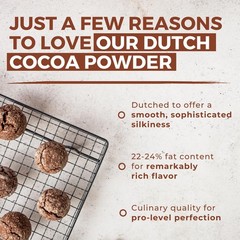 Cocoa Powder (8 oz) Dutch Processed Powder, Unsweetened, Extra 8 Ounce