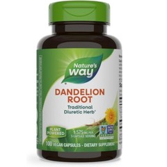 Nature’s Way Dandelion Root Pill 525 mg Traditional Diuretic Herb 100 Capsules