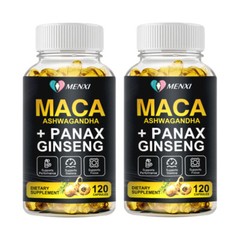 Organic Maca Root Capsules | 240 Pills | Peruvian Maca Extract for Men & Women