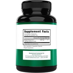 Organic Moringa Capsules 180 Count Pure Moringa Leaf Powder Supplement