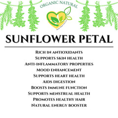 Sunflower Petals Tincture Natural Organic Mega Liquid Herb Drops Mood 2 oz