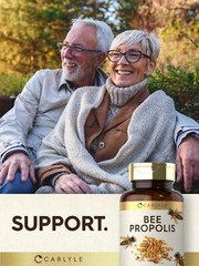 Bee Propolis Capsules 600mg | 150 Count | Non-GMO, Gluten Free | by Carlyle