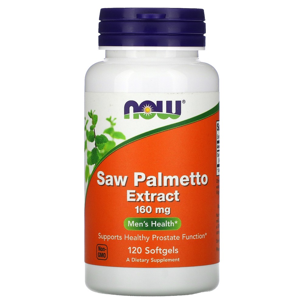 Now Foods Saw Palmetto Extract 160 mg 120 Softgels GMP Quality Assured