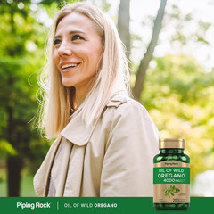 Oregano Oil Softgels | 200 Count | 4000mg | Non-GMO | by Piping Rock