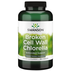 Swanson Broken Cell Wall Chlorella 500 mg 360 Tablets