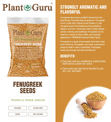Fenugreek Seeds 5 lbs. Bulk Non-GMO Trigonella Foenum Graecum Whole Methi Seed
