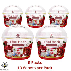 Rose Tea Thai Herb Hormone adjusting tea Balancing intestines Detox 0% sugar