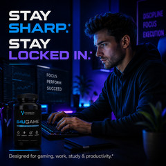 B4UGAME Vyotech Nootropic Brain Booster Supplements Max Mental Performance 3 Bt