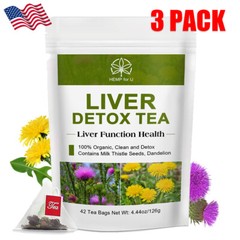3×42 Bags Liver,Kidney and Pancrea Herbal Compound Detox & Cleanse Herbal Tea