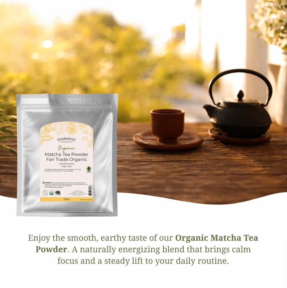 Organic Matcha Powder 4oz – Culinary Grade Green Tea for Natural Energy