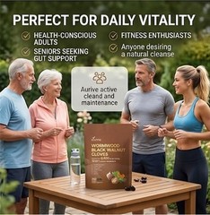 2Pk Wormwood Black Walnut Cloves 6600mg 18-in-1 Detox Softgels 480 Ct