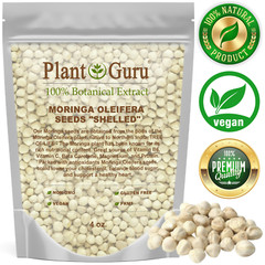 500 Moringa Oleifera Seeds Kernel 4 oz. SHELLED Fresh Organic Semilla De Moringa