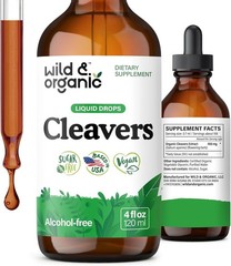Cleavers Tincture – Herbal Detox W/Cleavers Herb – Alcohol Free Cleavers Leaf Su