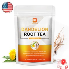 28Counts Dandelion Root Tea Bags Organic Tea Bags Support Liver Digestion Health
