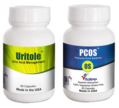 Combo-A- Polycystic Ovary (PCOS) & Uric Acid Control (Uritole) (Capsule 60ct x2)