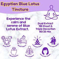 Egyptian Blue Lotus Dual Extract Tincture – Experiece the Calm