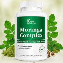 Moringa Complex Capsules – Moringa Oleifera Leaf Powder + 10:1 & 20:1 Extracts