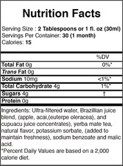 Fruta Vida – 30 oz (Acai, Yerba Mate, Cupuacu) 2 Bottles