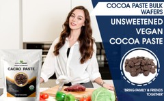 Cacao Paste Wafers 1 lb Raw Vegan USDA Certified Organic