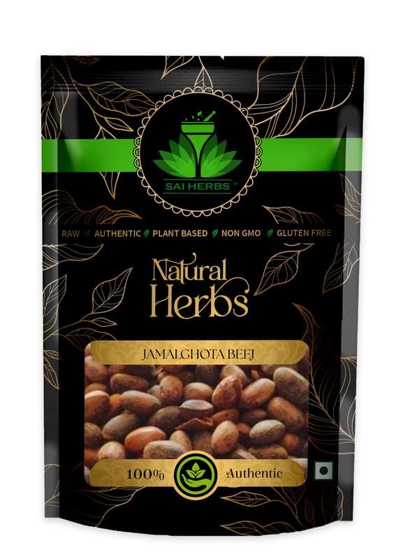 SAI HERBS Jamalghota Beej – Jamalghota Seeds – Jamal Gota – Croton Seeds