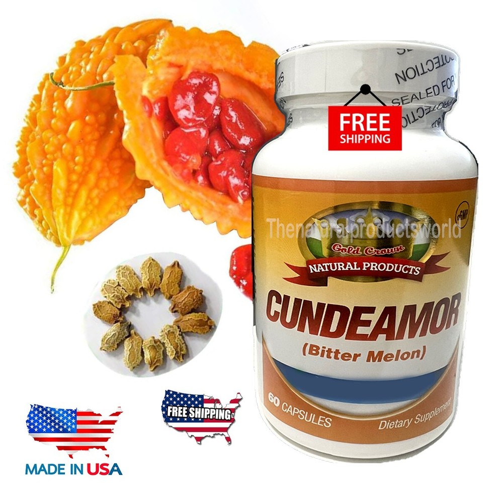 Bitter Melon 100% 1000mg blood Sugar natural Balance CUNDEAMOR Momordica