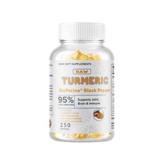 250 Capsules Turmeric Curcumin 5000mg Herbal Extract with BioPerine 200mg