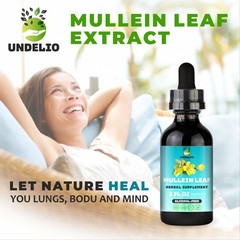 Undelio Mullein Leaf Extract For Hung Cleanse 2 oz Respiratory & Immune Support
