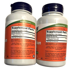 Lot 2 NOW FOODS Dandelion Root 500 mg – 100 Veg Capsules Each Exp 6/27