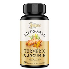 Turmeric Supplement Liposomal 2000mg 95% Curcuminoid Extract 15mg Piperine 60