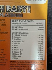 Oh Baby! 24 count male enhancerr stamina libido platinum
