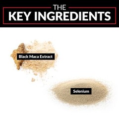 Force Factor Black Maca Gummies, Black Maca Root to Enhance Vitality in Men &