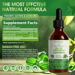 Oil of Oregano 300 Liquid Drop with Black Seed Oil – 60ml Oregano Oil Strength