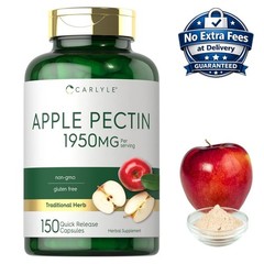 Apple Pectin 1950mg 150 Capsules 50 Servings Malus pumila Fruit