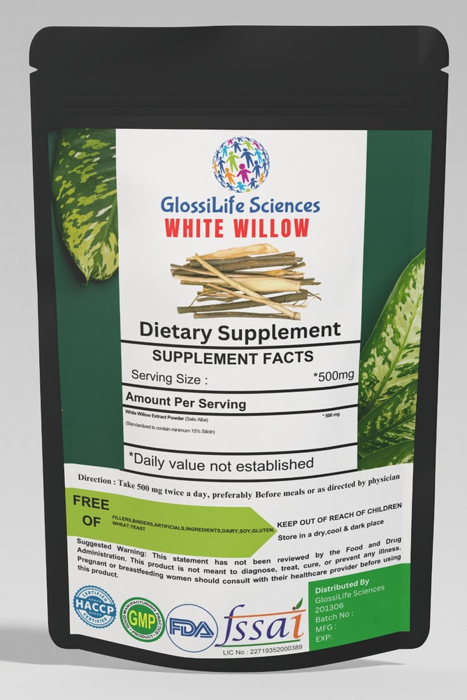 White Willow Brak Extract 15% Silicin Powder High Quality