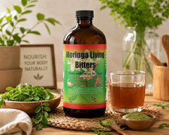Moringa Living Bitters 16oz | Liquid Herbal Wellness Blend | Natural Botanical F