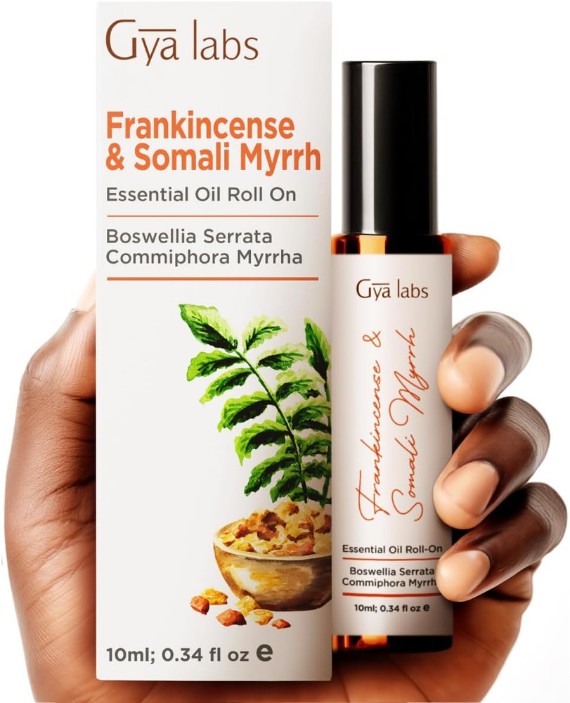 Frankincense and Somali Myrrh Essential Oil Roll on – 100% Pure Natural Frankinc