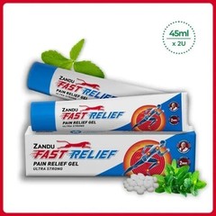 Zandu Fast Relief Gel ULTRA STRONG (45ml) Herbal Pain Relief Wellness S853