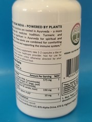 Nutritional Roots TURMERIC+ FRANKINCENSE Plant Powered Comfort, 60 CAPS 01/27