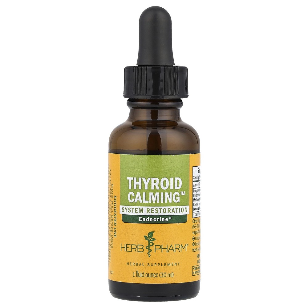 Herb Pharm Thyroid Calming System Restoration 1 fl oz 30 ml Gluten-Free